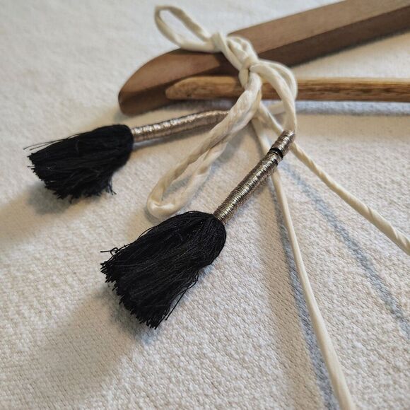 Juicy Couture Silk Embroidered Maxi Dress Smocked Boho Festival Tassel Small - Picture 4 of 9